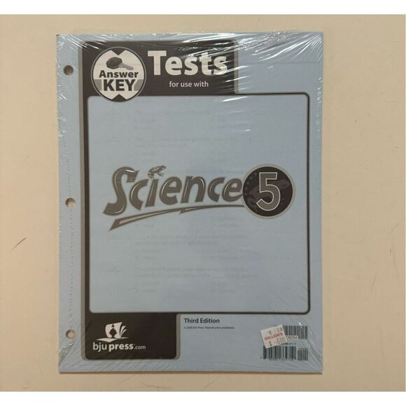 Science 5 Tests Answer Key 3rd Edition ( 2006 , Sealed / New ) - Picture 3 of 3